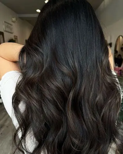 Black hair after